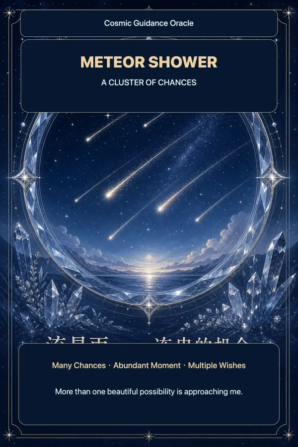 Meteor Shower · A Cluster of Chances