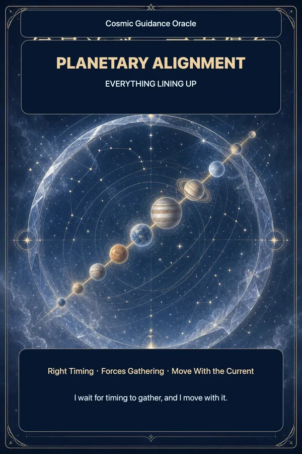 Planetary Alignment · Everything Lining Up