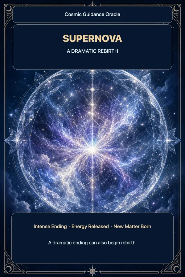 Supernova · A Dramatic Rebirth