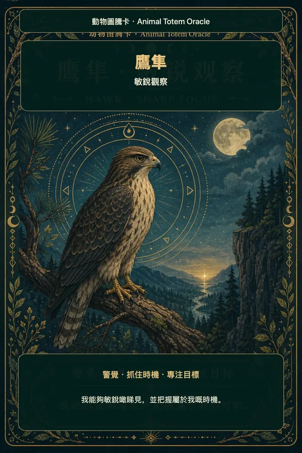 鷹隼 · 敏銳觀察