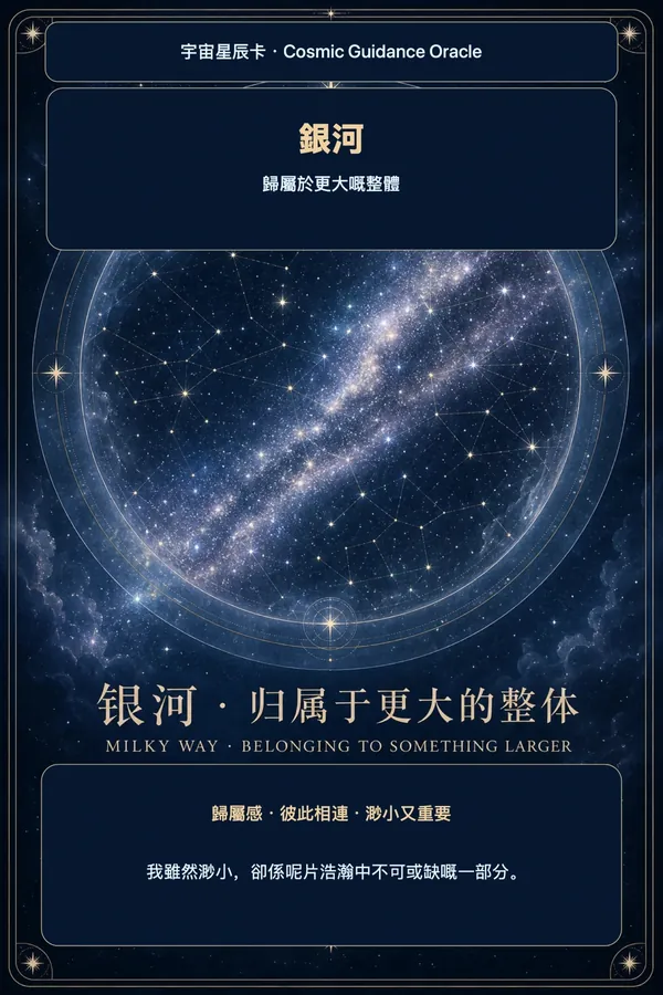 銀河 · 歸屬於更大嘅整體