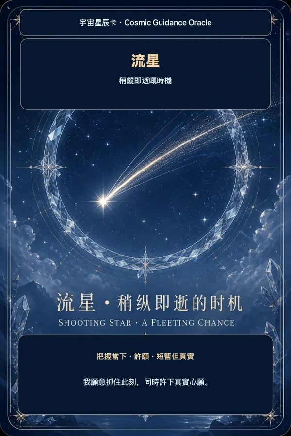 流星 · 稍縱即逝嘅時機