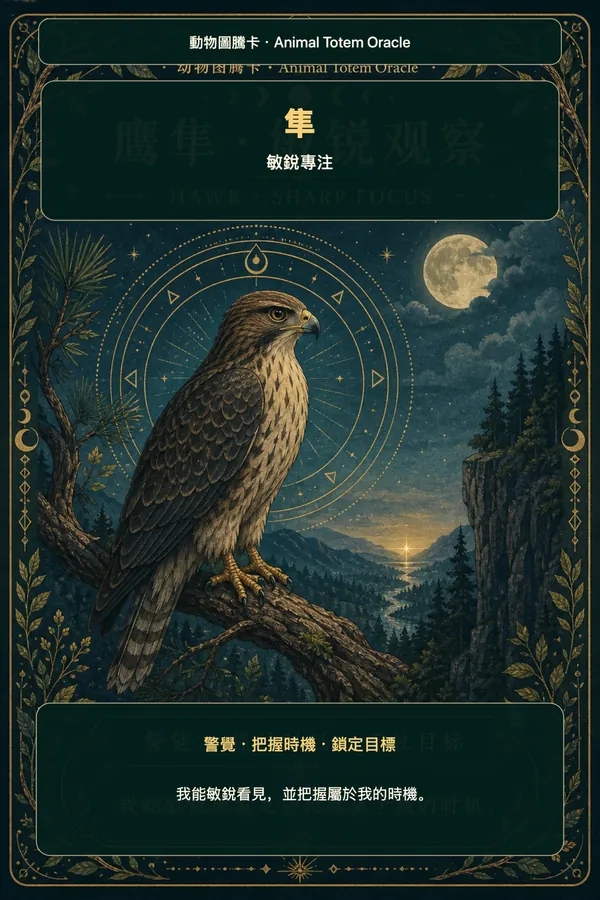 鷹隼 · 敏銳觀察