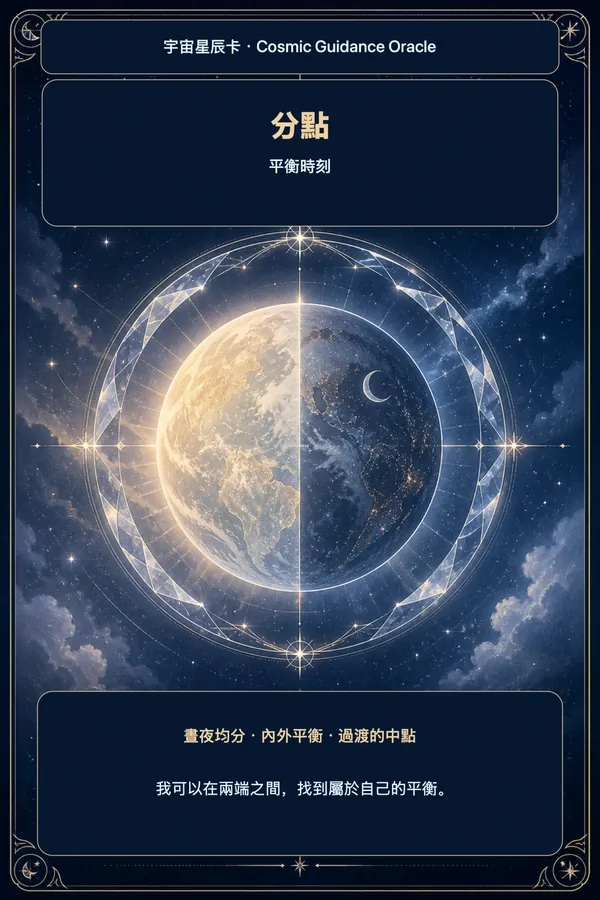 分點 · 平衡時刻