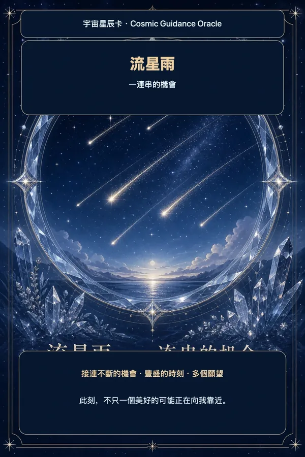 流星雨 · 一連串的機會