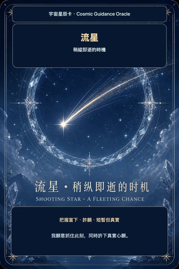 流星 · 稍縱即逝的時機
